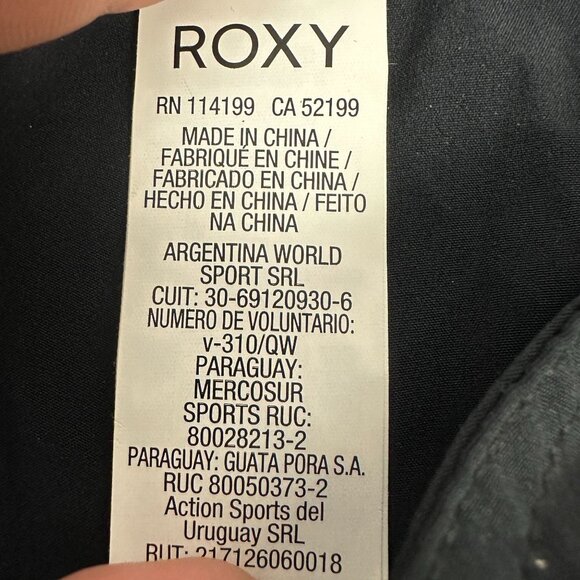 Roxy Womens 4-Way Stretch Black Boardshorts Size M Eco-Friendly Swimwear - Picture 9 of 15